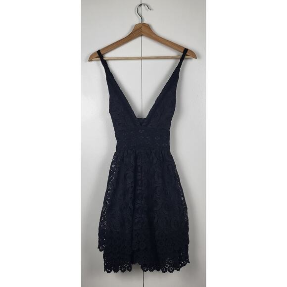 NWT Lovers + Friends x REVOLVE Moon Dance Lace Fit and Flare Mini Dress NWT | S - Picture 4 of 11